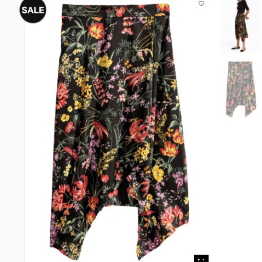 H&M floral patterned skirt NWT